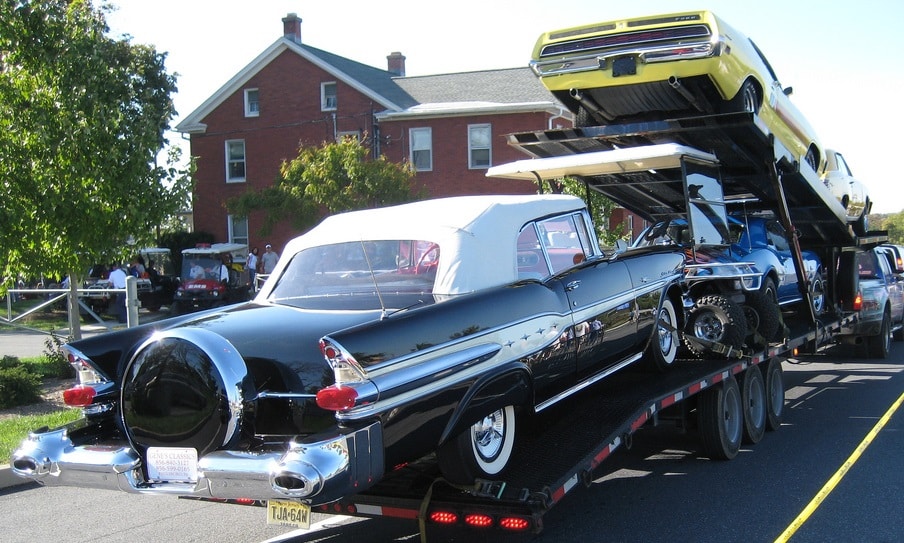 Transporting a car across country