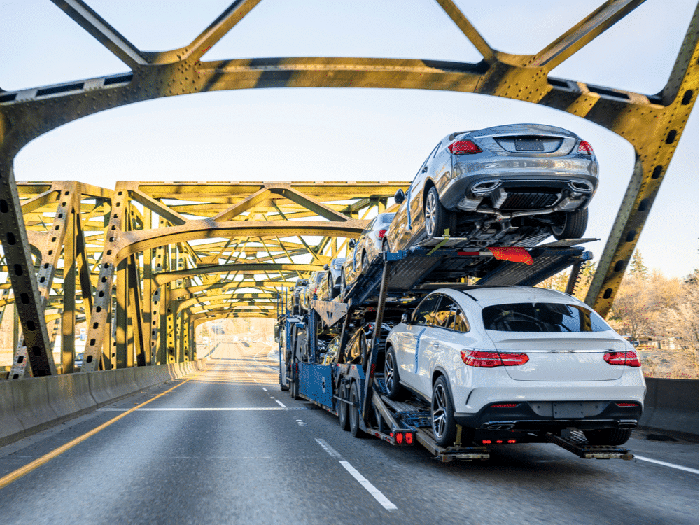 Transporting a car across country