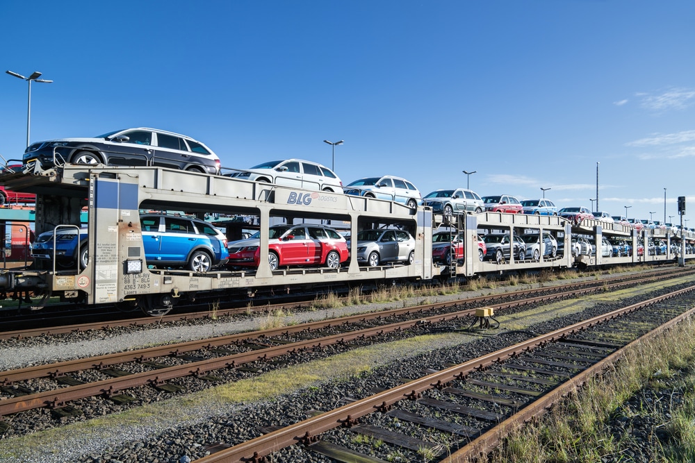 How to ship a car across country by train